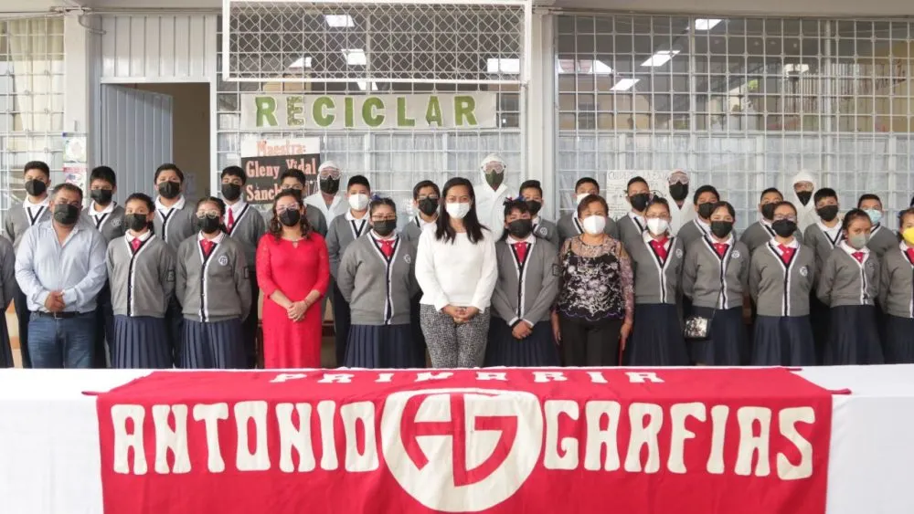 Ariadna Ayala inicia Programa de Sanitización en Escuelas de Atlixco