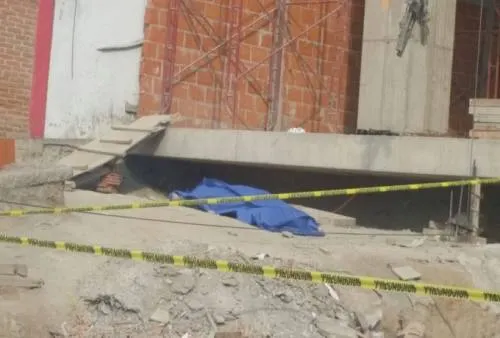 Muere albañil al caer de un noveno piso en la Calzada Zavaleta
