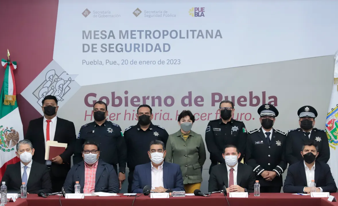 Llama gobernador a alcaldes de la zona metropolitana a reforzar seguridad y percepción de Sergio Salomón Céspedes Peregrina