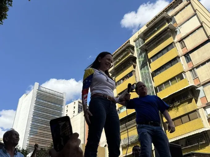 María Corina Machado, líder opositora de Venezuela