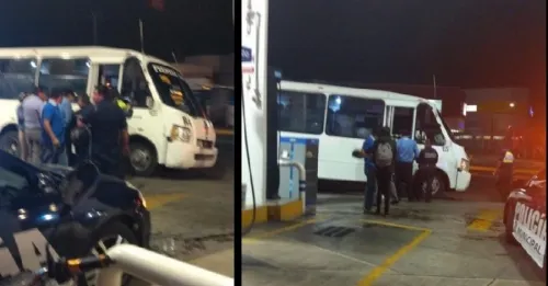 Golpean a presunto asaltante de transporte público en la colonia Las Palmas