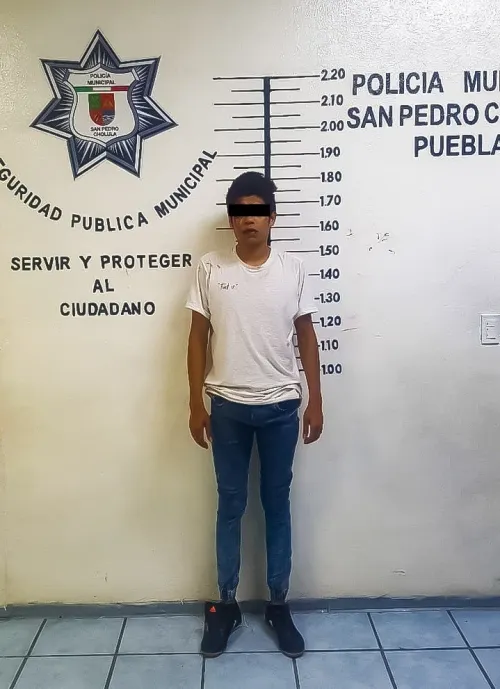 Detiene policía de San Pedro Cholula a presunto asaltante de transporte público
