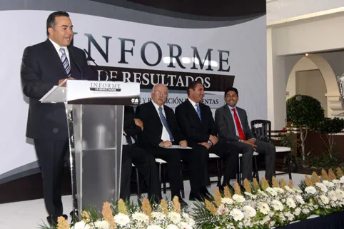 Villanueva rinde informe al frente del OFS