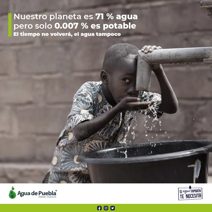 Agua de Puebla recomienda cuidar más el agua ante el inicio de la temporada de estiaje.