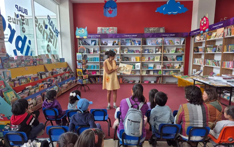 Presentó Librerías BUAP a Victoria Abril Cuentacuentos en su Programa Cultural Infantil
