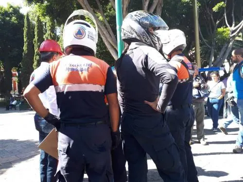 Ayuntamiento de Puebla realiza simulacro de sismo en el Centro Histórico en tiempo récord
