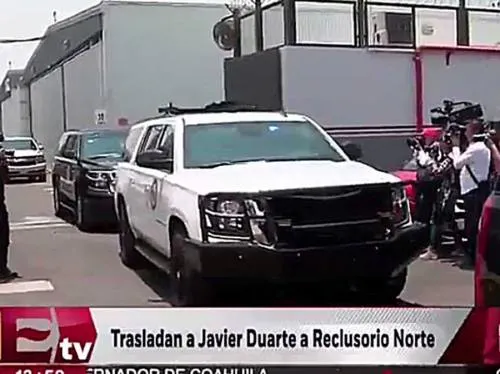 Trasladan a Javier Duarte al Reclusorio Norte