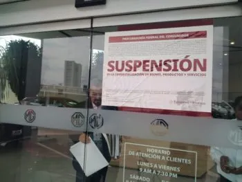 Profeco clausura agencia MG Angelópolis por infracciones a la Ley