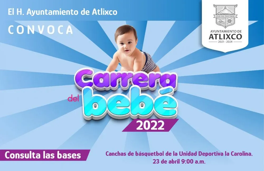 Atlixco se prepara para la Carrera del Bebé 2022