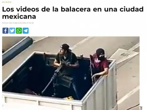 Así reportaron medios internacionales balacera en Culiacán