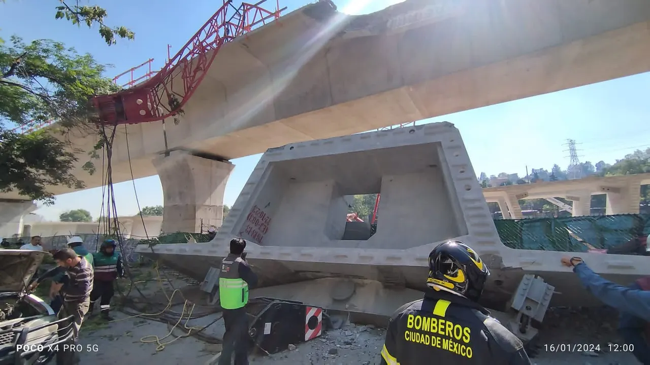 Caen estructura del Tren Interurbano México-Toluca