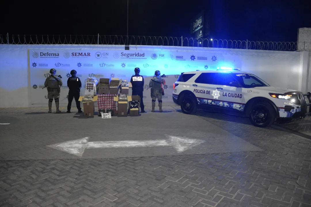 SSC de Puebla asegura más de 40 kilos de droga en la colonia La Paz