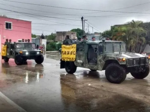 Aplican Plan DN-III-E en Campeche ante lluvias intensas