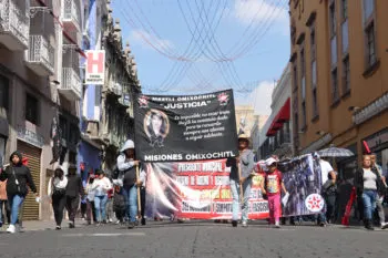 UPVA 28 de Octubre realiza marcha conmemorativa por el asesinato de Meztli Sarabia