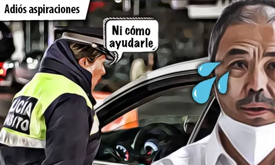 Graban a encargado de la Secretaría de Seguridad en estado inconveniente