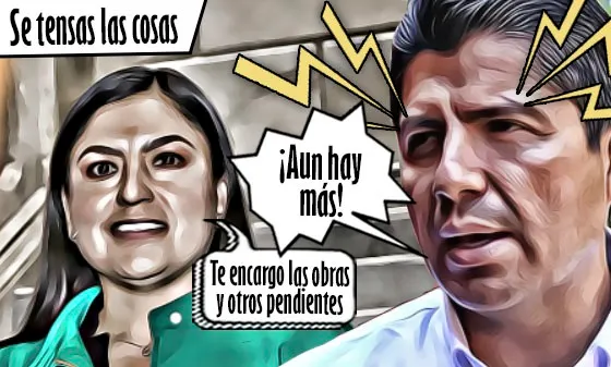 Se tensan las cosas entre Claudia Rivera y Eduardo Rivera, a un mes del cambio