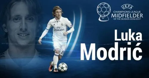 Luka Modric elegido el mejor jugador del año en la UEFA