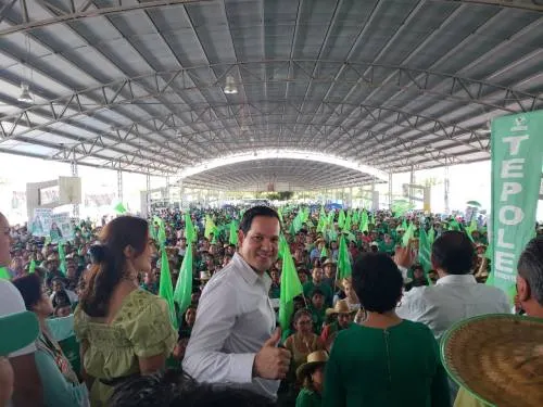 Congrega el Verde con Tepole y Kuri a 20 mil personas en Tehuacán