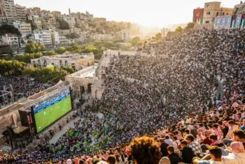 Estampida durante proyección del Mundial en Jordania deja un muerto y ocho heridos