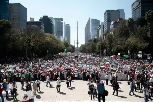 Marcha anti Trump concluye con saldo blanco en la CDMX