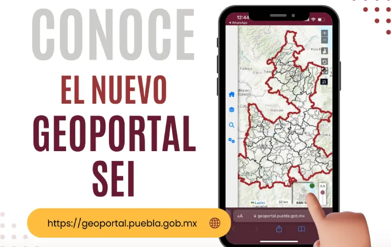 Anuncia gobierno de Puebla lanzamiento de "Geoportal SEI"