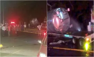 Tres muertos deja tráiler sin frenos durante desfile navideño en Nuevo León
