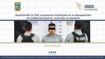 Detienen a presunto implicado en la desaparición de Guillermo Raúl, ocurrida en Amozoc