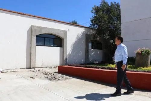 Supervisa Luis Alberto Arriaga obras en el Parque de la familia cholulteca