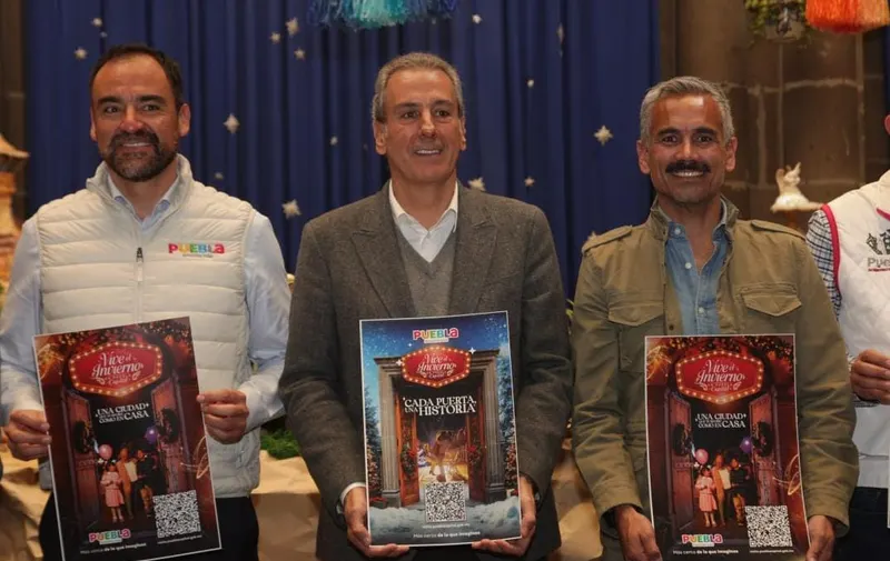 Presenta Pepe Chedraui actividades de Vive la Navidad en Puebla 2025