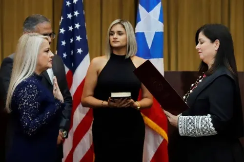 Wanda Vázquez rinde protesta como gobernadora de Puerto Rico