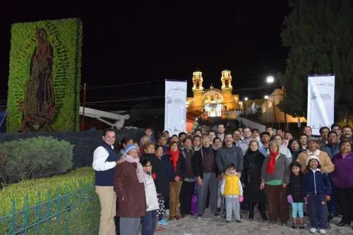 Inauguran iluminación en el Santuario de Guadalupe en Cholula