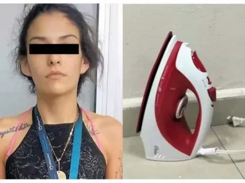 Mujer invade casa para robar una plancha usada