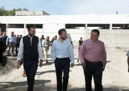 Luis Banck supervisó el avance de la guardería para hijos de trabajadores del Ayuntamiento
