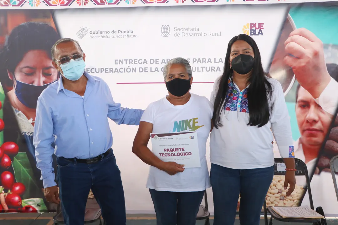 Entrega Desarrollo Rural apoyos para cafeticultura en Sierra Nororiental