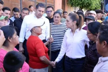 Sheinbaum regresará a Puebla para supervisar atención a damnificados por lluvias