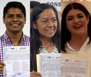 Entregan primeras constancias de mayoría a próximos ediles de tres municipios en Puebla