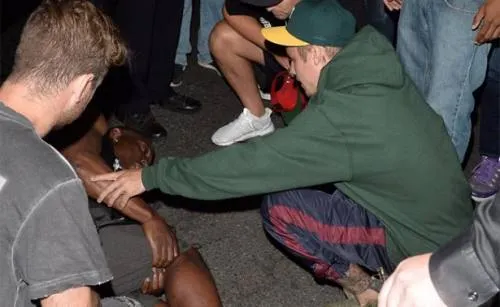 Justin Bieber atropella a un fotógrafo tras salir de una iglesia