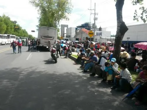 Hasta antorchistas se quejan de inseguridad; se manifiestan frente a la SSPTM