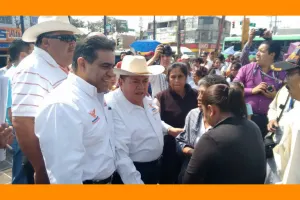 Peñaloza realiza marcha ciudadana en San Martín Texmelucan