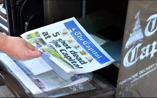 Tras el atentado, periódico de Maryland publica emotiva edición impresa
