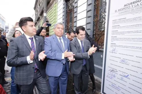 “Por Puebla al Frente” propuso la firma del Acuerdo por el Respeto y la Cordialidad en el Congreso