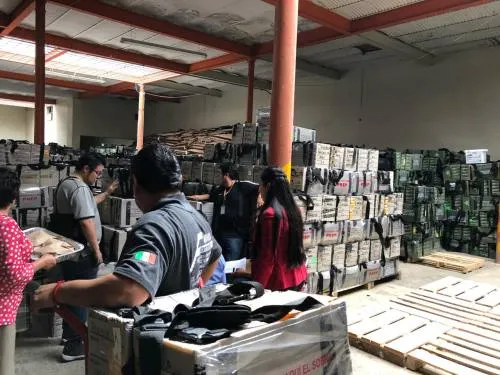 En medio de fuerte dispositivo de seguridad trasladan paquetes electorales a la CDMX