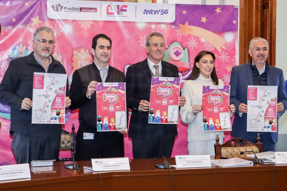 Ayuntamiento de Puebla invita al Desfile de Reyes con espectáculo de drones y carros alegóricos
