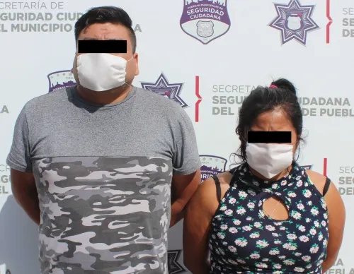 Recuperó Policía Municipal de Puebla un tractocamión robado; una pareja fue detenida