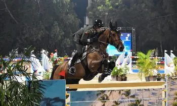 Fernando Parroquín y “Escudero SDN” hacen historia para México con oro en salto ecuestre