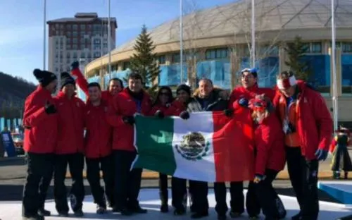 Bandera mexicana ya ondea en Villa Olímpica en PyeongChang 2018