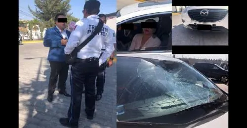 Mujer atropella a joven por pleito de tránsito, en Rincones de la Calera
