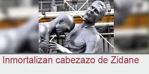 Inmortalizan cabezazo de Zidane