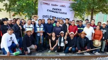 SEDIF fomenta valores durante Faena Comunitaria en Cuautlancingo