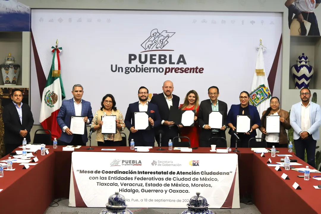 Gobierno de Puebla fortalece atención ciudadana con estados colindantes
